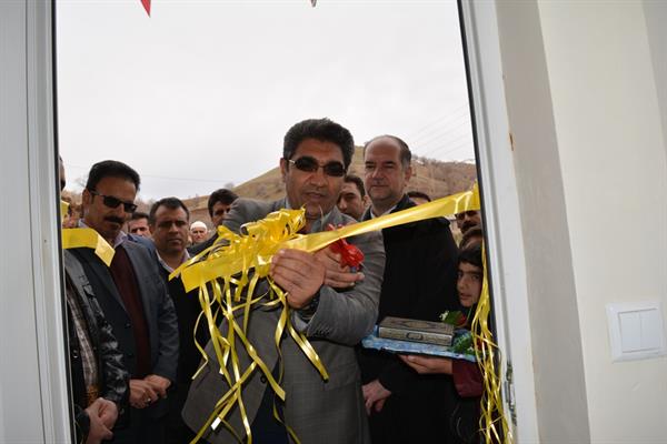 افتتاح ساختمان خانه بهداشت روستای چشمه میران