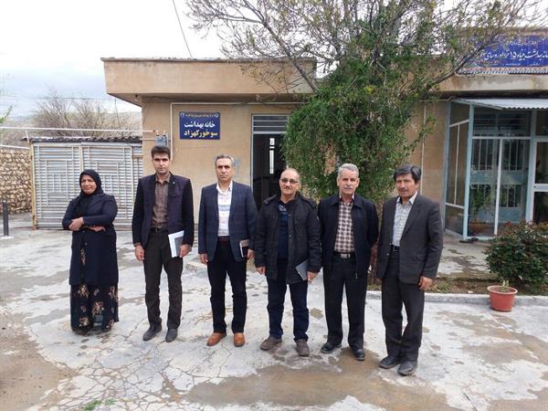 بازدید مدیریت شبکه بهداشت و درمان از خانه بهداشت های مرکز خدمات جامع سلامت روستای سوخور نامدار عبدی