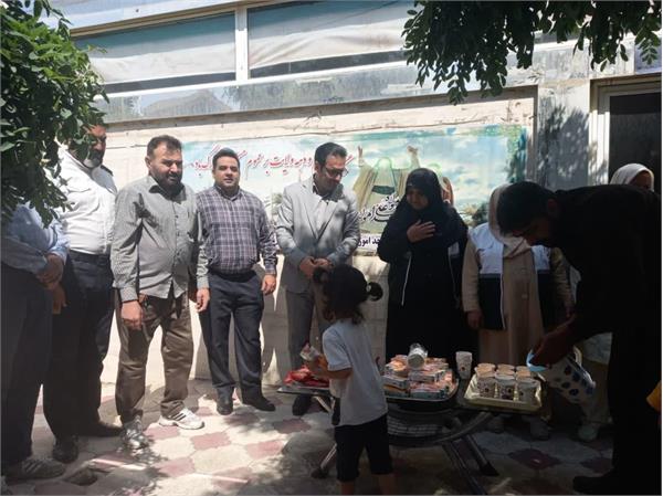 برپایی ایستگاه صلواتی به مناسبت عید غدیر خم