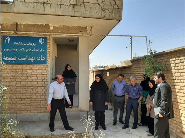 بازدید رئیس مرکز بهداشت شهرستان از مراکز خدمات جامع سلامت روستایی